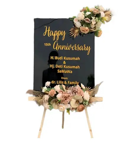 Papan Bunga Akrilik Megugede