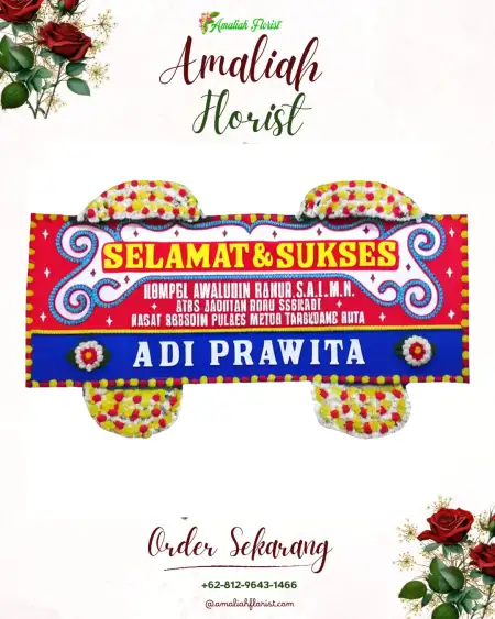 Papan Bunga Ucapan Selamat Megugede